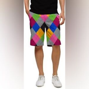 Men’s LoudMouth Pargyle Stretch Tech Golf Shorts​